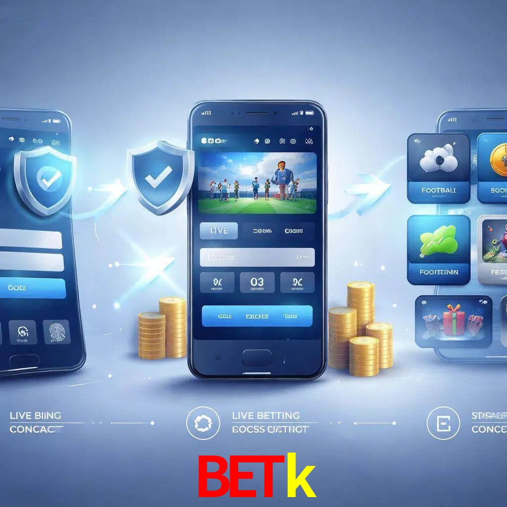 Pasos de acceso a la app Betk en pantalla de teléfono móvil
