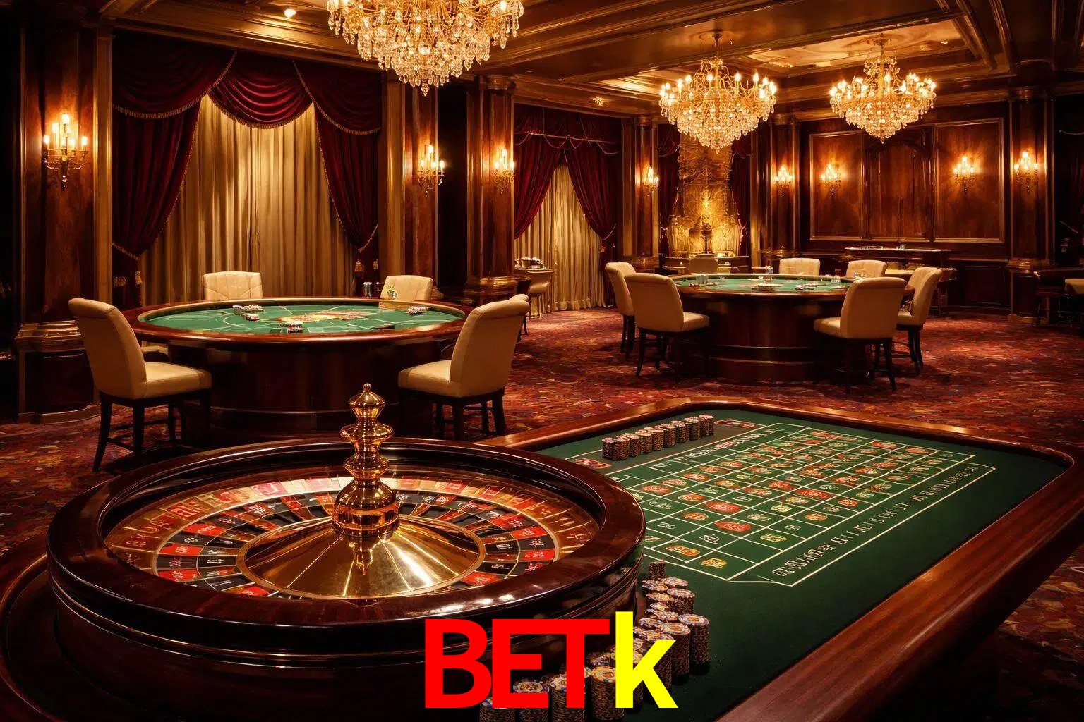 Una escena premium de mesa de casino en vivo con cartas, elementos de ruleta y un ambiente pulido de estudio de transmisión.